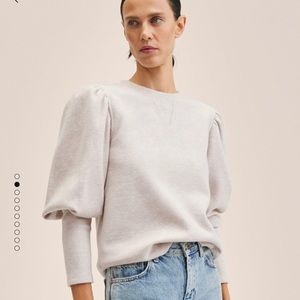 Puffed sleeve Sweat shirt